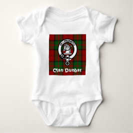 Klan Dunbar Tartan & Vapensköld Badge T-shirt