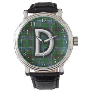 Klan Duncan Brev D Monogram Tartan Armbandsur