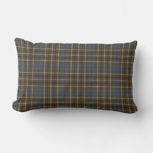 Klan Duncan Brown och Grått Scottish Tartan Lumbarkudde