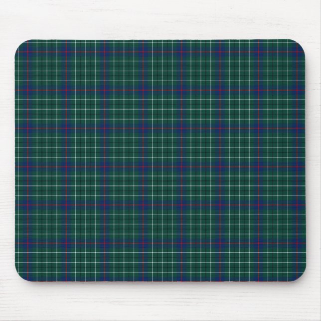 Klan Duncan Grönt och Blue Scottish Tartan Musmatta (Framsidan)
