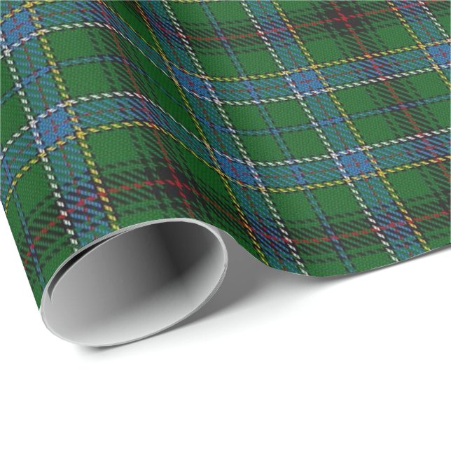 Klan Duncan Scottish Tartan Presentpapper (Rullad Hörn)