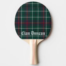 Klan Duncan Tartan Anpassade Pingisracket