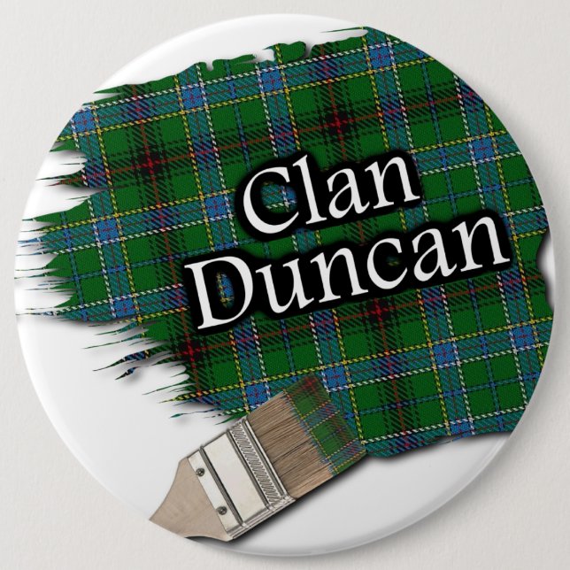 Klan Duncan Tartan Paint-pensel Knapp (Framsida)
