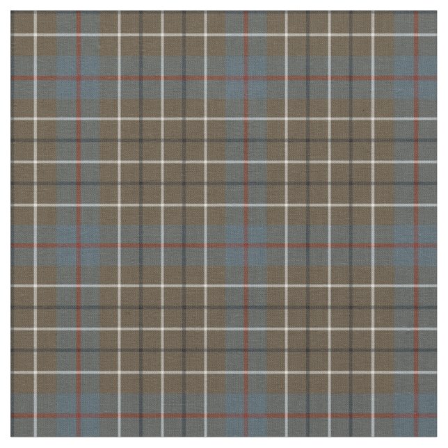Klan Duncan Weasted Tartan Tyg (Närbild)