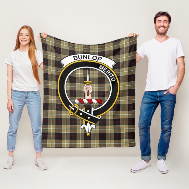 Klan Dunlop Hunting Tartan Play Fleecefilt (På plats)