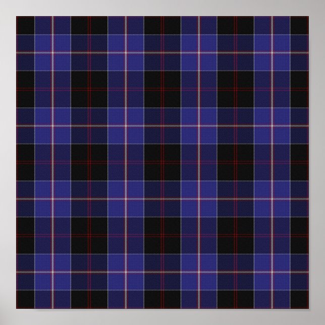Klan Dunlop Tartan - Digital Download Poster (Framsidan)