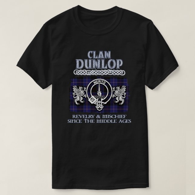 Klan Dunlop vapensköld Scottish klans Scottish Sur T Shirt (Design framsida)