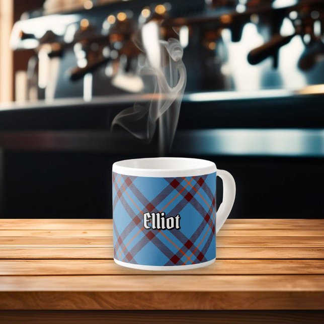 Klan Elliot Ancient Tartan Espresso Kopp Espressomugg (Skapare uppladdad)