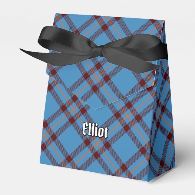 Klan Elliot Ancient Tartan Favor Box Presentaskar (Framsidan Sidan)