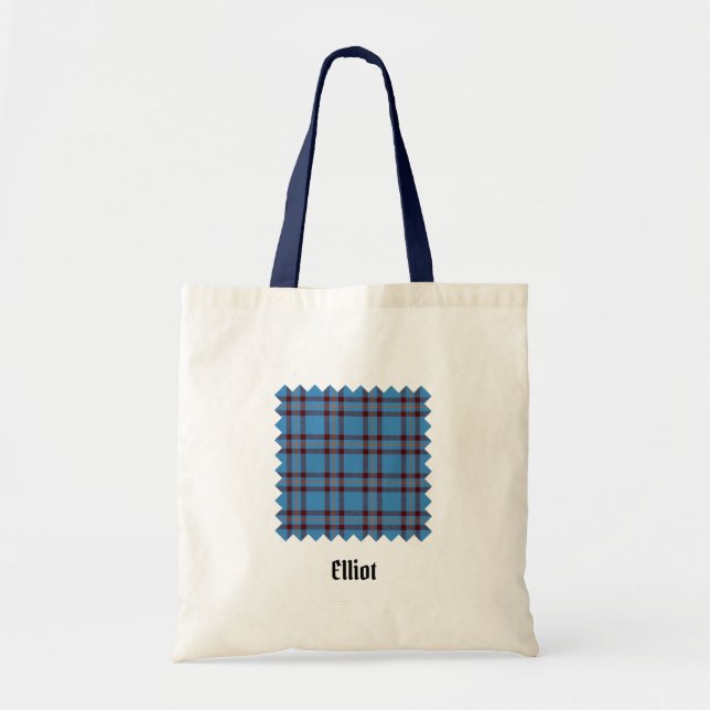 Klan Elliot Ancient Tartan Tote Bag Tygkasse (Framsidan)