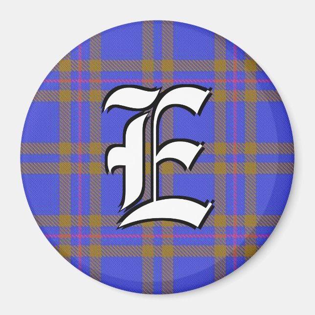 Klan Elliot Elliott Tartan Play-accenter Magnet (Framsidan)