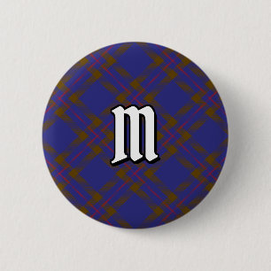 Klan Elliot Modern Tartan Button Knapp