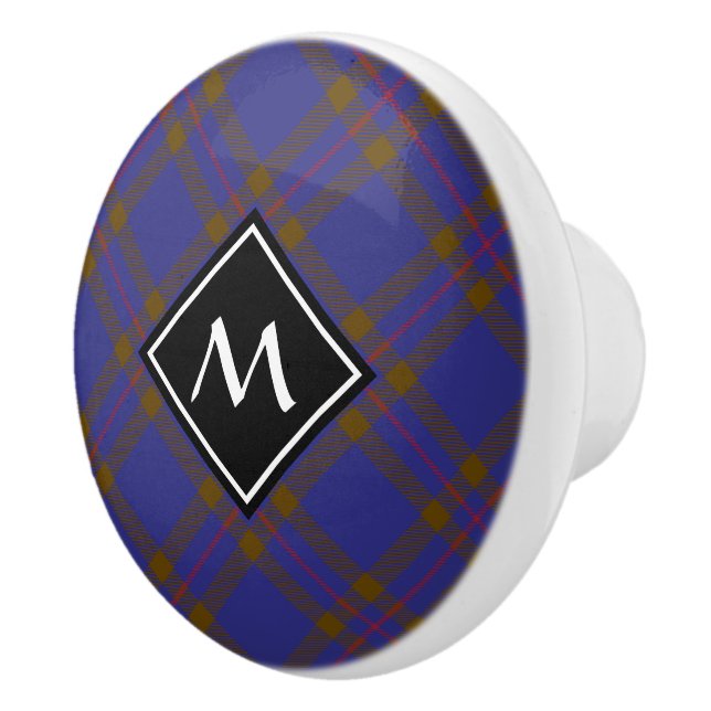 Klan Elliot Modern Tartan Ceramic Knob Knopp (Höger)