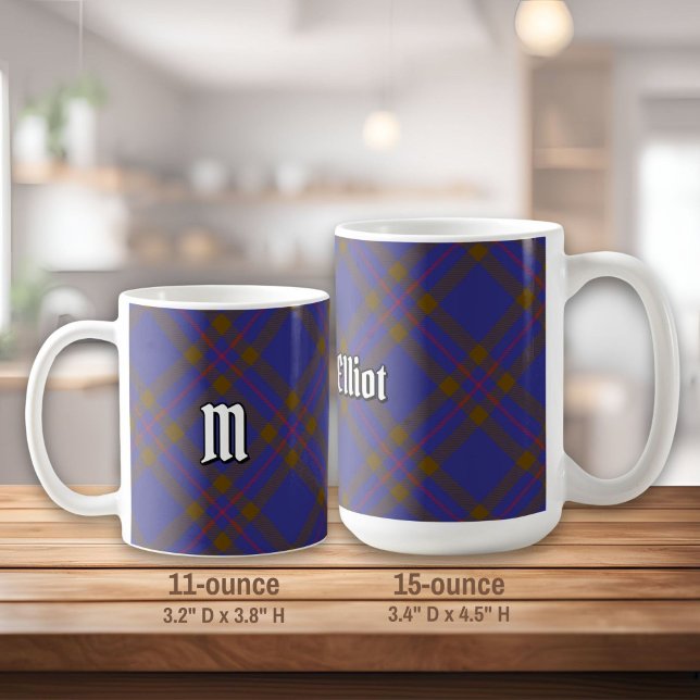 Klan Elliot Modern Tartan Coffee Mugg (Skapare uppladdad)