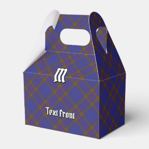 Klan Elliot Modern Tartan Favor Box Presentaskar