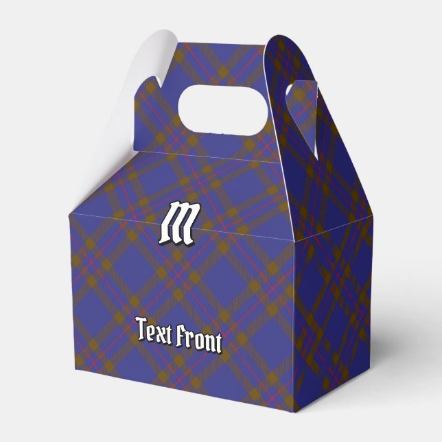 Klan Elliot Modern Tartan Favor Box Presentaskar (Framsidan Sidan)