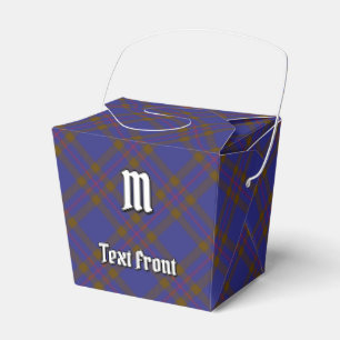 Klan Elliot Modern Tartan Favor Box Presentaskar