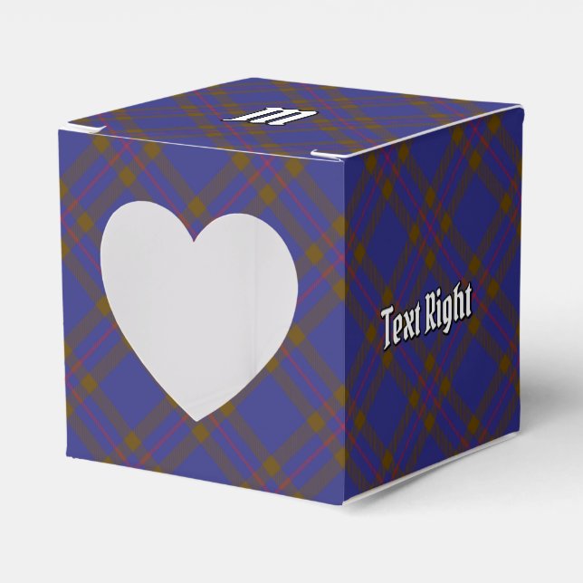 Klan Elliot Modern Tartan Favor Box Presentaskar (Framsidan Sidan)