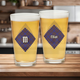 Klan Elliot Modern Tartan Glass Glaskopp
