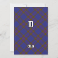 Klan Elliot Modern Tartan-inbjudan