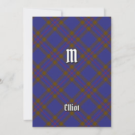Klan Elliot Modern Tartan-inbjudan Inbjudningar