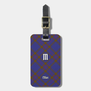 Klan Elliot Modern Tartan Luggage Tag Bagagebricka