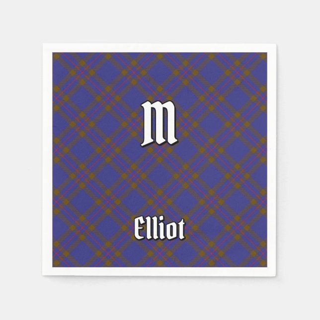 Klan Elliot Modern Tartan Napkins Pappersservett (Framsidan)
