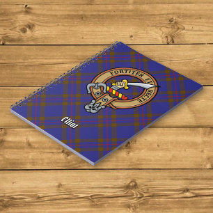 Klan Elliot Vapensköld över Modern Tartan Anteckningsbok