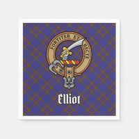 Klan Elliot Vapensköld över Modern Tartan