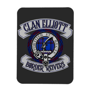 Klan Elliott Badge, Gräns Reivers, Scotland Tape Magnet