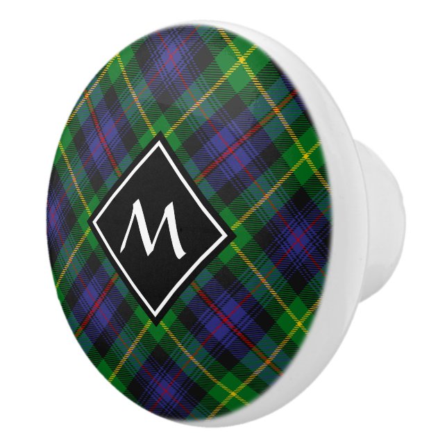 Klan Farquharson Tartan Ceramic Knob Knopp (Höger)