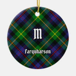 Klan Farquharson Tartan Ceramic Ornament