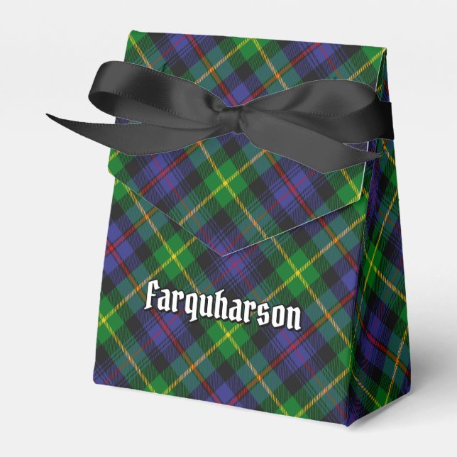 Klan Farquharson Tartan Favor Box Presentaskar (Framsidan Sidan)