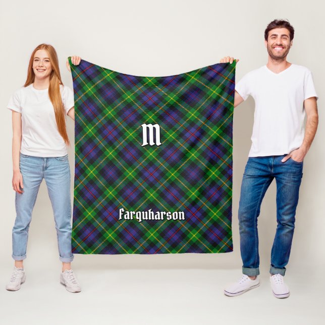 Klan Farquharson Tartan Fleece Blanket (På plats)