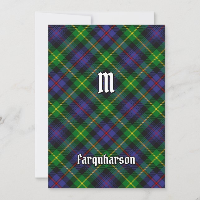 Klan Farquharson Tartan-inbjudan Inbjudningar (Framsida)