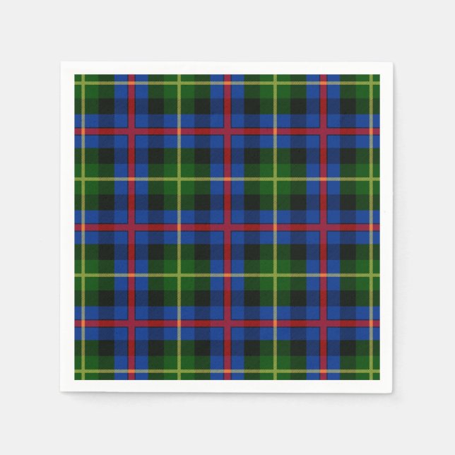 Klan Farquharson Tartan Pappersservett (Framsidan)