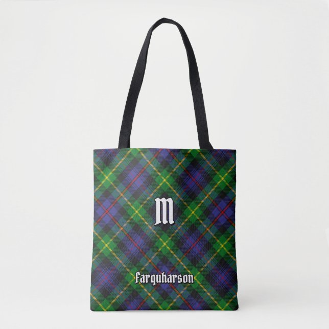 Klan Farquharson Tartan Tote Bag Tygkasse (Framsida)