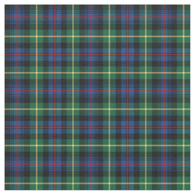 Klan Farquharson Tartan Tyg (Närbild)