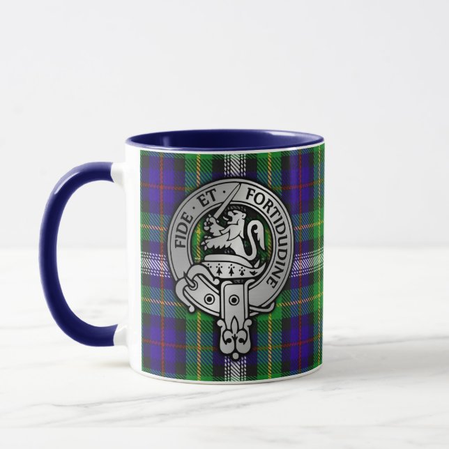 Klan Farquharson Vapensköld & Dress Tartan Mugg (Vänster)