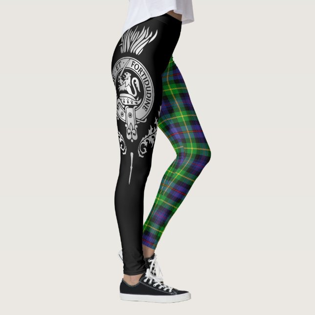 Klan Farquharson Vapensköld & Tartan Leggings (Höger)