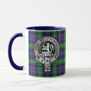 Klan Farquharson Vapensköld & Tartan Mugg