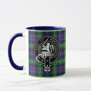 Klan Farquharson Vapensköld & Tartan Mugg