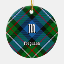 Klan Ferguson Tartan Ceramic Ornament
