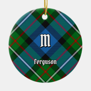 Klan Ferguson Tartan Ceramic Ornament