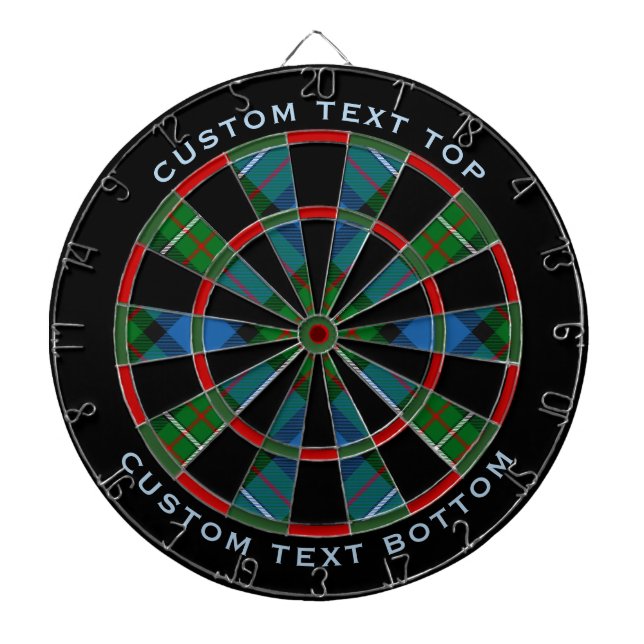 Klan Ferguson Tartan Dart Board Darttavla (Framsidan)