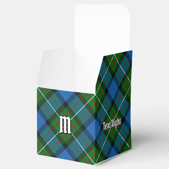 Klan Ferguson Tartan Favor Box Presentaskar (Öppnad)