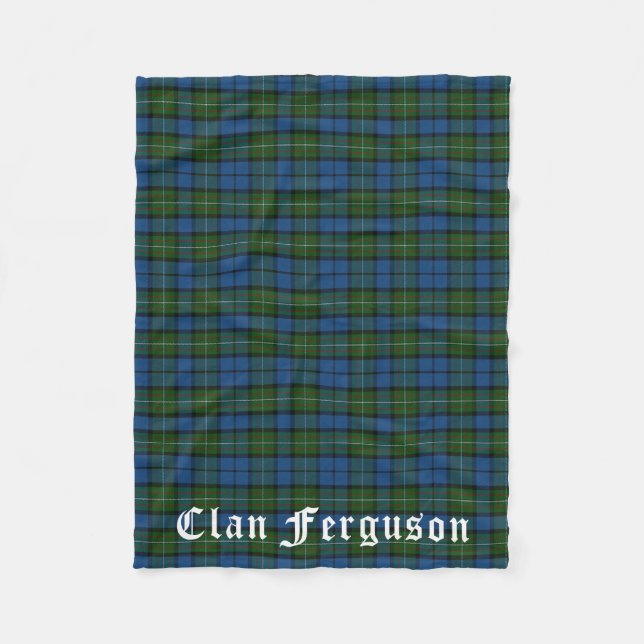 Klan Ferguson Tartan Fleecefilt (Framsidan)