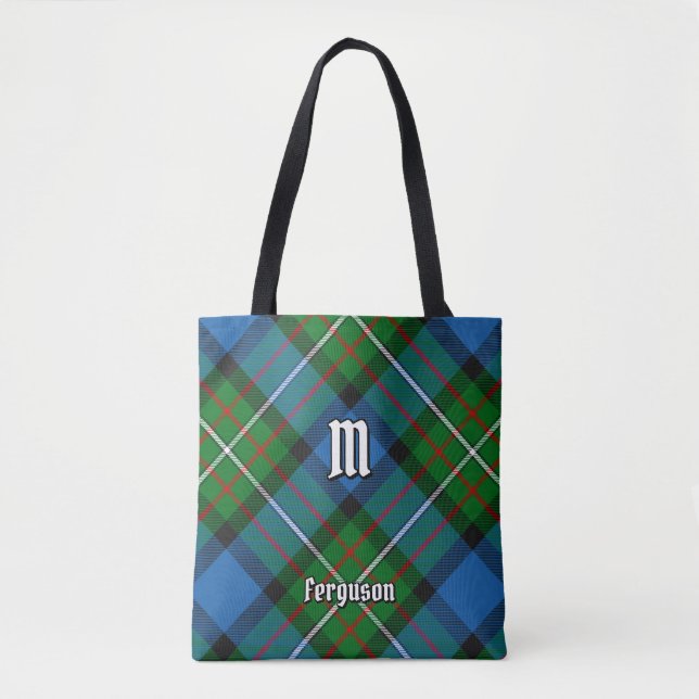 Klan Ferguson Tartan Tote Bag Tygkasse (Framsida)