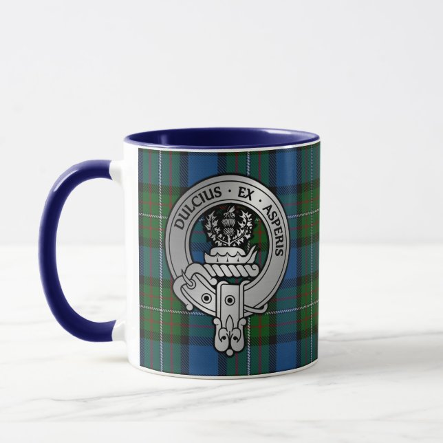 Klan Ferguson Vapensköld & Atholl Tartan Mugg (Vänster)