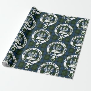 Klan Ferguson Vapensköld Badge & Tartan Presentpapper